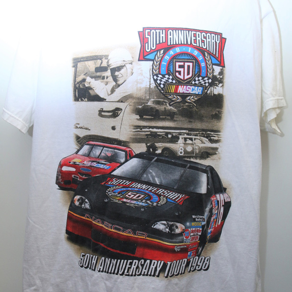 1998 NASCAR 50TH ANNIVERSARY Double-Sided Tee - Picture 2 of 6